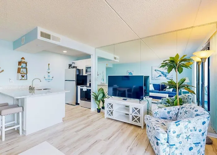 Captivating Beachfront With Balcony Views Pools Gym & Tennis Court